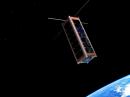 An artist's depiction of the UKube-1 CubeSat that will carry FUNcube-2. [Clyde Space]