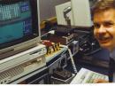 Former ARRL HQ Staff Member Glenn Swanson, KB1GW (SK) at W1AW in 1996. [Rick Lindquist, WW3DE, Photo]