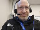 Rob Macedo, KD1CY, at the State EOC Unified Command Center. [Photo courtesy of Rob Macedo, KD1CY]